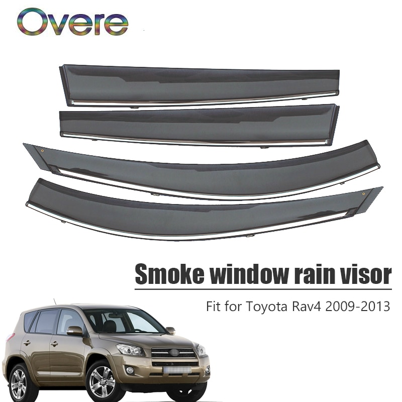 OVERE NEW 1Set Smoke Window Rain Visor For Toyot..